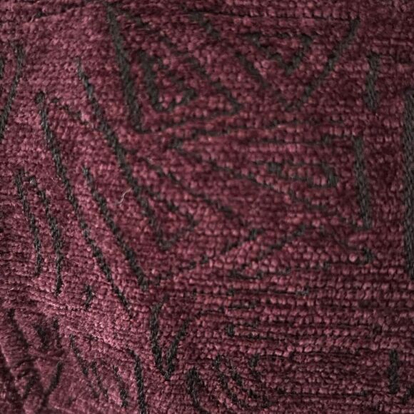 Renaissance Vintage Burgundy Tapestry Zip Jacket Women's, PL - Picture 4 of 6